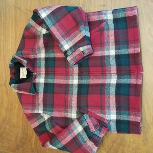 WOOLRICH Vintage 90s Sherpa Lined Wool Coat XL Red